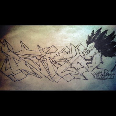 Graffiti Sketch in Eskişehir - Photo by DenizDefy - DenizDefy, Sketch, Graffiti