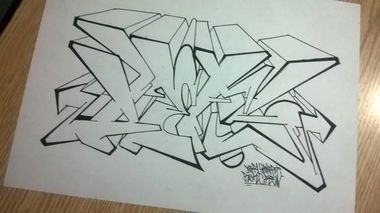 Graffiti Wall in Eskişehir - Photo by DenizDefy - DenizDefy, Sketch, Graffiti