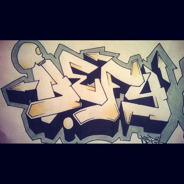 Graffiti Sketch in Eskişehir - Photo by DenizDefy - DenizDefy, Sketch, Graffiti