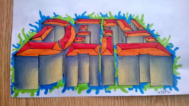 Graffiti Wall in Eskişehir - Photo by DenizDefy - DenizDefy, Sketch, Graffiti