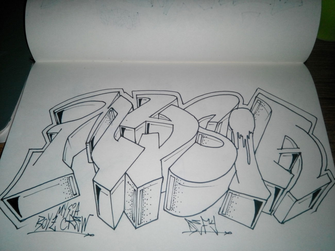 Graffiti Sketch in Eskişehir - Photo by DenizDefy - DenizDefy, Sketch, Graffiti