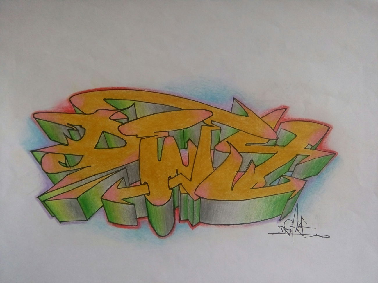 Graffiti Sketch - Photo by DenizDefy - DefyGraffiti, DenizDefy (2016)