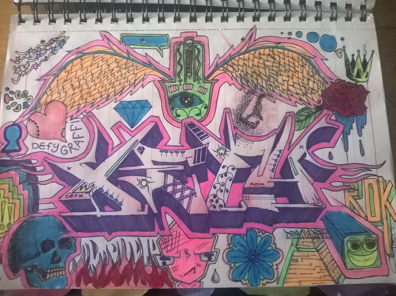 Graffiti Sketch in Eskişehir - Photo by DenizDefy - DenizDefy, Sketch, Graffiti