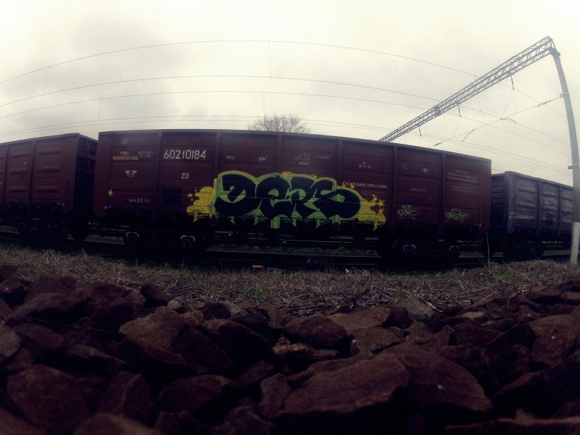 Graffiti Train in Kropotkin - Photo by DepsFls - Train