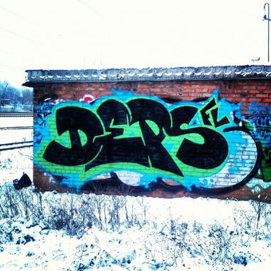 Graffiti Bombing in Kropotkin - Photo by DepsFls - TrainLine (2013)