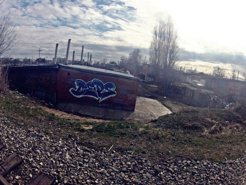 Graffiti Bombing in Kropotkin - Photo by DepsFls - Deps, FineLines (2013)