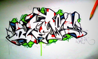 Graffiti Sketch - Photo by DepserOne - Deps, Depse, Depser (2015)