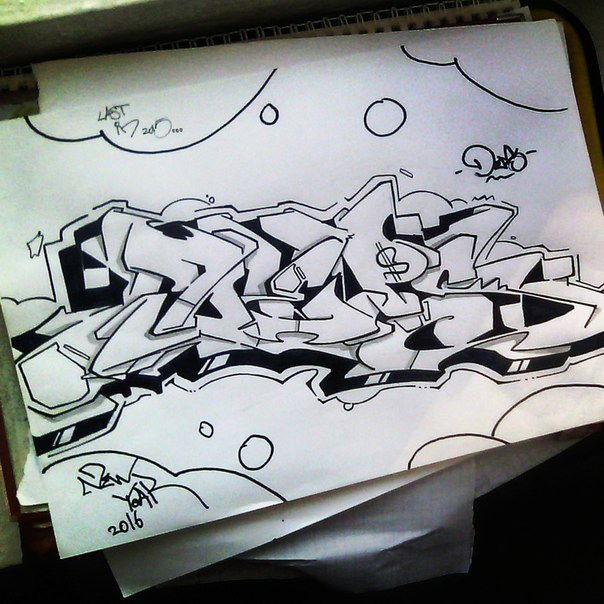 Graffiti Sketch - Photo by DepserOne (2015)