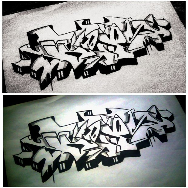 Graffiti Sketch - Photo by DepserOne - Deps, Depse, Depser (2015)