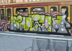 Graffiti Train in Berlin - Photo by DerDieDas - Fantom