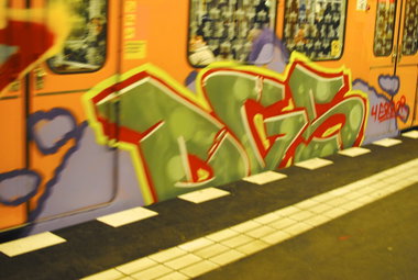 Graffiti Train in Berlin - Photo by DerDieDas - Dgs (2015)