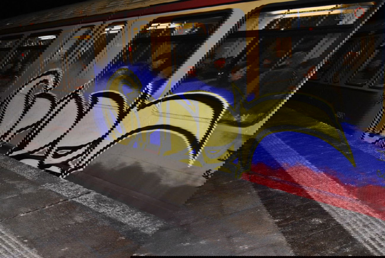 Graffiti Train in Berlin - Photo by DerDieDas - Spider