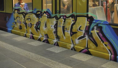 Graffiti Train in Berlin - Photo by DerDieDas - Brave (2014)