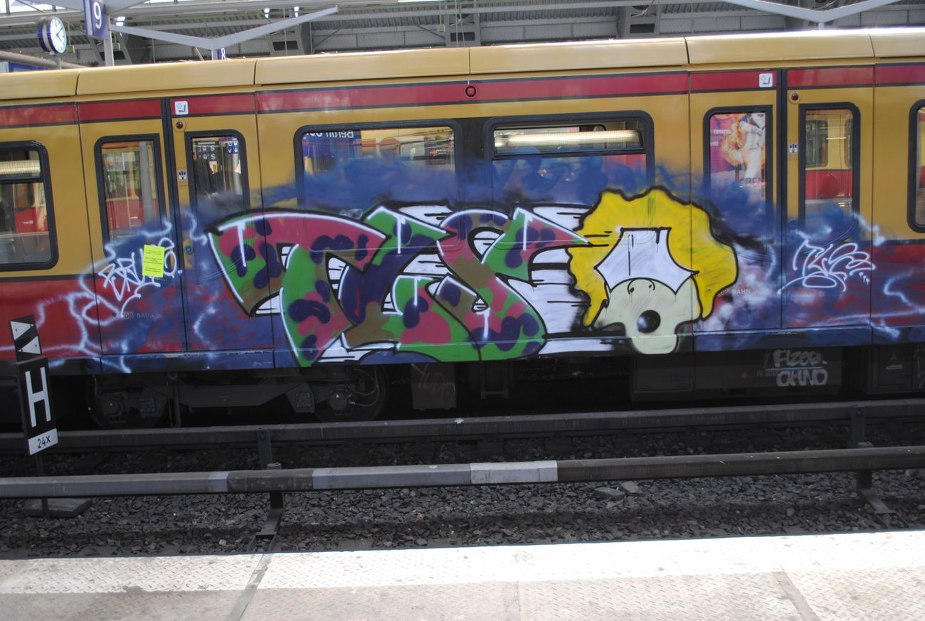 Graffiti Train in Berlin Friedrichshain - Photo by DerDieDas - Tls (2015)