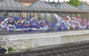 Graffiti Bombing in Berlin - Photo by DerDieDas - Robo, Rmb (2014)