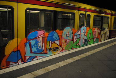 Graffiti Train in Berlin - Photo by DerDieDas - Iceebee, Ctm (2015)