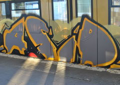 Graffiti Train in Berlin - Photo by DerDieDas - Acid (2011)