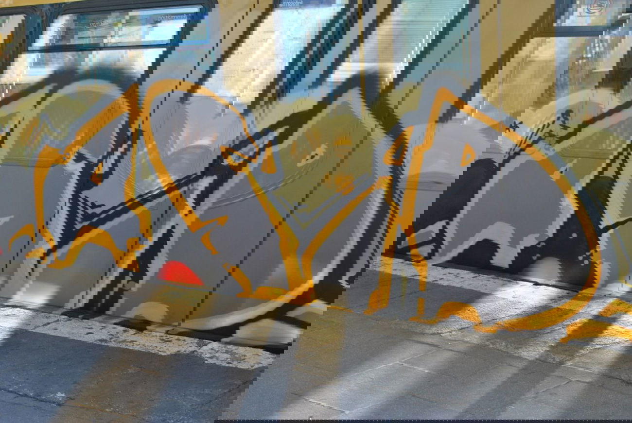 Graffiti Train in Berlin - Photo by DerDieDas - Acid (2011)