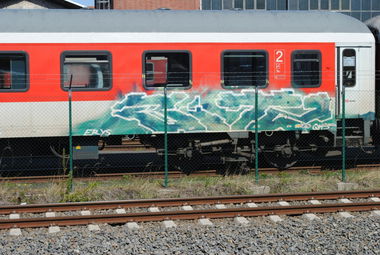 Graffiti Train in Berlin - Photo by DerDieDas - Bitz (2015)