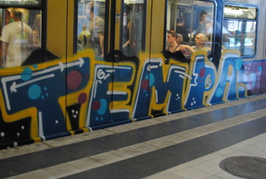 Graffiti Train in Berlin - Photo by DerDieDas - Tempa (2014)