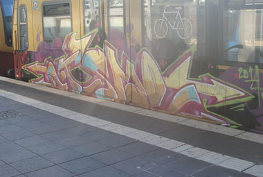 Graffiti Train in Berlin - Photo by DerDieDas - Itsme (2014)