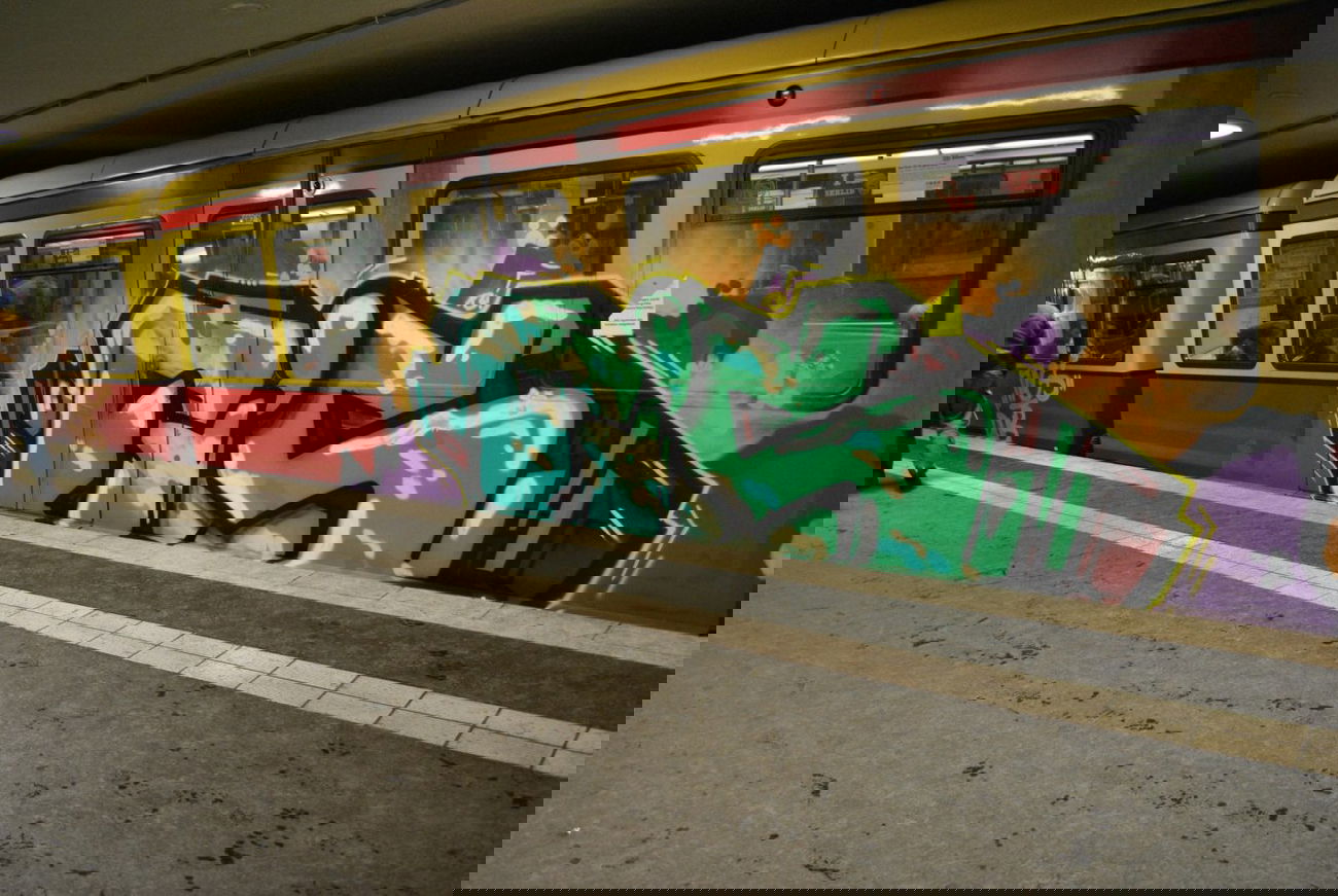 Graffiti Train in Berlin - Photo by DerDieDas - Fis