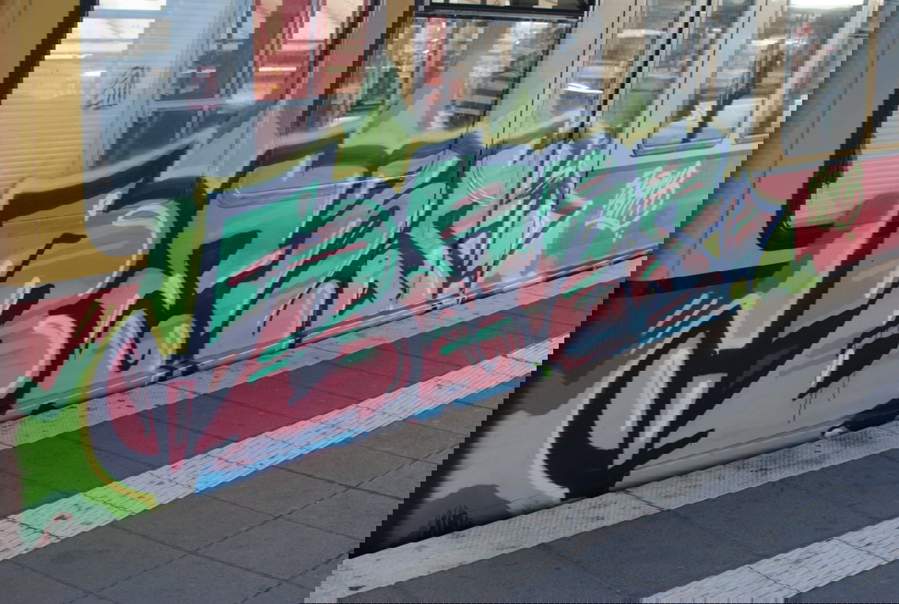 Graffiti Train in Berlin - Photo by DerDieDas - Bens (2014)