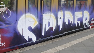 Graffiti Train in Berlin - Photo by DerDieDas - Spider (2014)