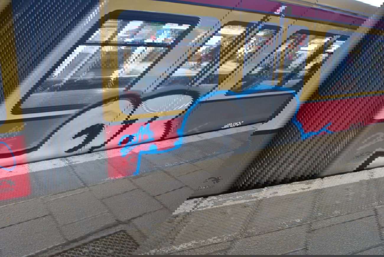 Graffiti Train in Berlin - Photo by DerDieDas - Qb (2011)