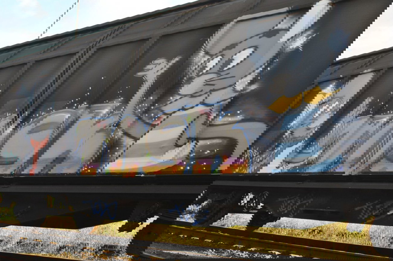 Graffiti Train in Berlin - Photo by DerDieDas - Tosk