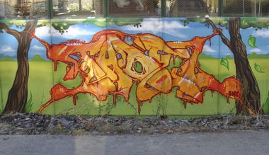 Graffiti Wall in Berlin - Photo by DerDieDas - Tadel (2014)