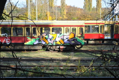 Graffiti Train in Berlin - Photo by DerDieDas - Rokz (2010)