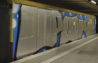 Graffiti Train in Berlin - Photo by DerDieDas - Pow