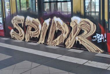 Graffiti Train in Berlin - Photo by DerDieDas - Spidr, Spider, Tba