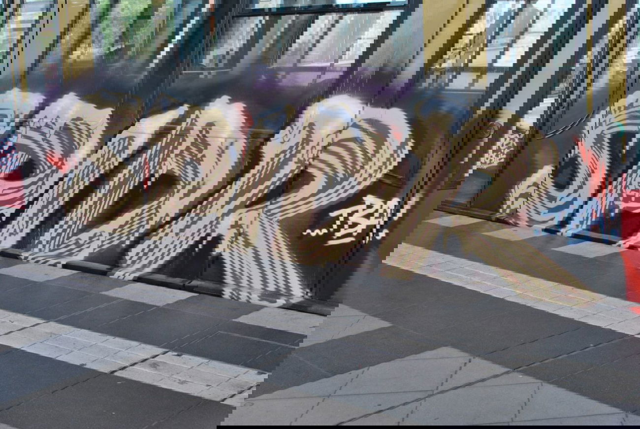 Graffiti Train in Berlin - Photo by DerDieDas - Spidr, Spider, Tba