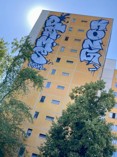 Graffiti Bombing in Berlin - Photo by DerDieDas - Rams, Kong, MSK (2024)