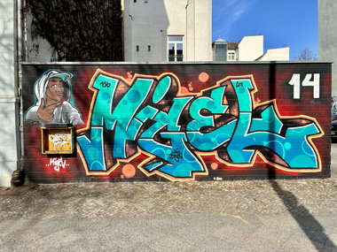 Graffiti Wall in Berlin - Photo by DerDieDas - Migel, GFA, 156