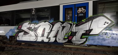 Graffiti Train in Mönchengladbach - Photo by DerDieDas - Sant (2025)