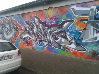 Graffiti Wall - Photo by DerKoeter - magdeburg, legal