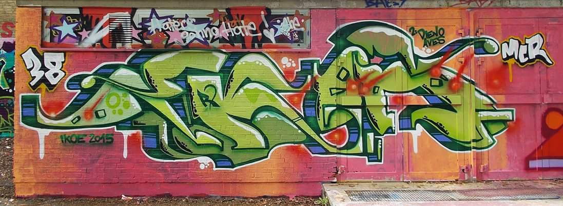 Graffiti Wall - Photo by DerKoeter - ikoe, ikone, mcr (2015)