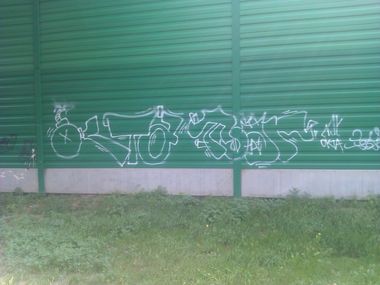 Graffiti Bombing - Photo by DerKoeter - okta, magdeburg, toar