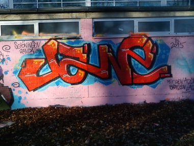 Graffiti Wall - Photo by DerKoeter - jane, haupthall, schöningen (2015)