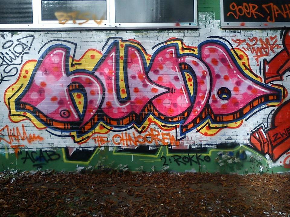 Graffiti Wall - Photo by DerKoeter - hund, schöningen, haupthall (2014)