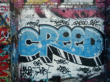 Graffiti Wall - Photo by DerKoeter - creed, braunschweig, legal (2014)