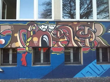 Graffiti Wall - Photo by DerKoeter - theater, berlin