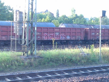 Graffiti Train - Photo by DerKoeter - cargo, katdog, helmstedt