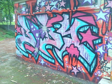 Graffiti Wall - Photo by DerKoeter - baby, zooyork, haupthall (2014)