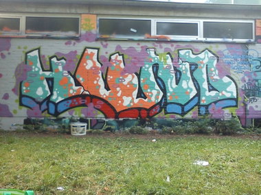Graffiti Wall - Photo by DerKoeter - hund, kga, schöningen (2015)