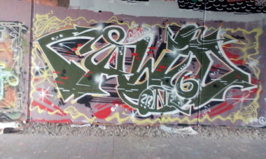 Graffiti Wall - Photo by DerKoeter - cawid, underthebridge, braunschweig (2015)