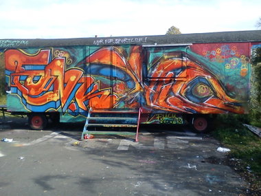 Graffiti Wall - Photo by DerKoeter - fonk, meise, wolfenbüttel